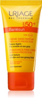 Uriage Bariésun opalovací krém na obličej bez parfemace SPF 50+