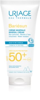Uriage Bariésun Mineral Cream SPF 50+ crema de fata cu minerale pentru protectie SPF 50+