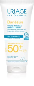 Uriage Bariésun Mineral Cream SPF 50+ mineralisierende schützende Creme für das Gesicht und Körper SPF 50+