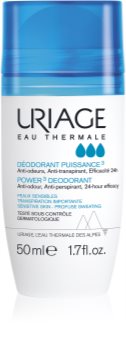 Uriage Hygiène Power3 Deodorant dezodorant roll-on proti bielym a žltým škvrnám