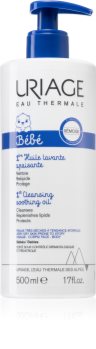 Uriage Bébé 1st Cleansing Soothing Oil huile nettoyante apaisante pour peaux sèches à atopiques