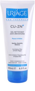Uriage Cu-Zn+ gel de limpeza apaziguador para pele rachada