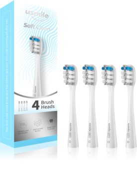 USMILE Soft Clean końcówki wymienne do szczoteczki do zębów 4 szt.