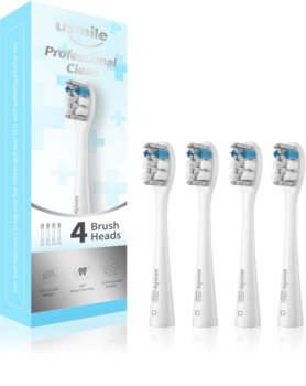 USMILE Professional Clean Ersatzkopf für Zahnbürste 4 pc