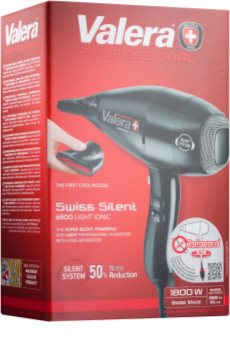 Valera Swiss Silent 6500 Light Ionic Rotocord uscător de păr profesional, cu ionizator pentru protecția culorii