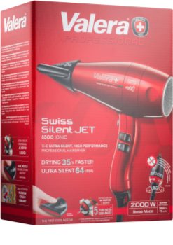 Valera Swiss Silent Jet 8500 Ionic Rotocord Professional Ionising Hairdryer for Volume and Shine