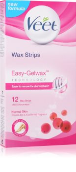 Veet Wax Strips strisce depilatorie con cera con burro di karité e aroma di bacche
