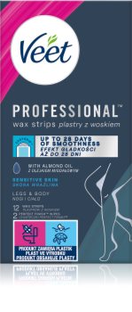Veet Wax Strips voskové depilační pásky pro citlivou pokožku