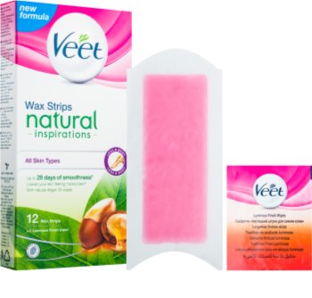 Veet Wax Strips Natural Inspirations™ Depilatory Wax Strips With Argan Oil