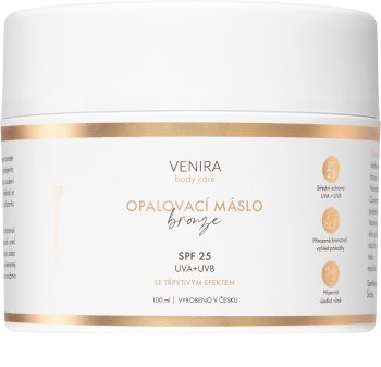 Venira Body care with glittering effect įdegio sviestas SPF 25