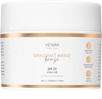 Venira Body care with glittering effect maslac za sunčanje SPF 25