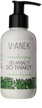 Vianek Energizing gel de limpeza para pele oleosa e problemática