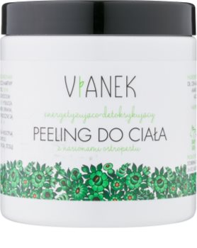 Vianek Energizing esfoliante corporal de limpeza com efeito alisador