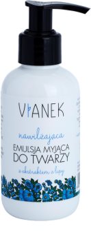 Vianek Moisturising emulsão de limpeza para pele seca a sensível