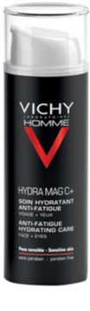 Vichy Homme Hydra-Mag C хидратираща грижа против признаци на умора за лице и околоочната област