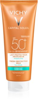 Vichy Capital Soleil schützende Milch für Gesicht und Körper SPF 50+