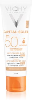 Vichy Capital Soleil 3 in 1 Sävytetty Tummien Pisteiden Hoito SPF 50+