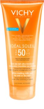 Vichy Idéal Soleil ultratající mléčný gel pro vlhkou nebo suchou pokožku SPF 50
