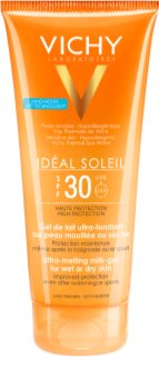 Vichy Idéal Soleil ultratající mléčný gel pro vlhkou nebo suchou pokožku SPF 30