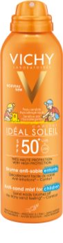 Vichy Idéal Soleil Capital нежен защитен спрей, отблъскващ пясък за деца SPF 50+