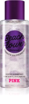 Victoria's Secret PINK Beach Flower Shimmer Bodyspray mit Glitzerteilchen für Damen