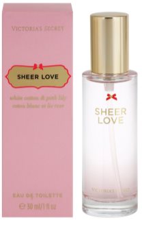 Victoria's Secret Sheer Love White Cotton & Pink Lily Eau de Toilette para mulheres