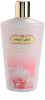 Victoria's Secret Sheer Love White Cotton & Pink Lily leche corporal para mujer