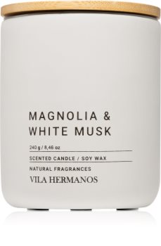 Vila Hermanos Concrete Magnolia & White Musk vonná svíčka