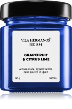 Vila Hermanos Apothecary Cobalt Blue Grapefruit & Citrus Lime vonná svíčka