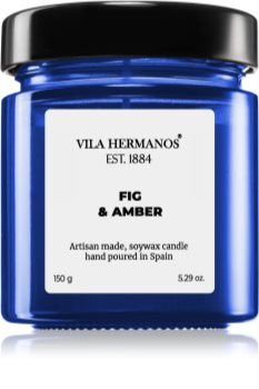 Vila Hermanos Apothecary Cobalt Blue Fig & Amber vonná svíčka
