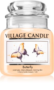 Village Candle Butterfly świeczka zapachowa  (Glass Lid)
