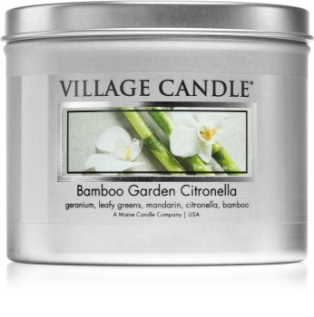Village Candle Bamboo Garden Citronella bougie parfumée en métal