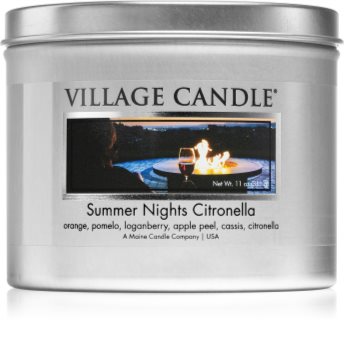 Village Candle Summer Nights Citronella bougie parfumée en métal