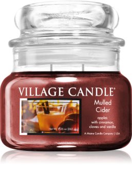 Village Candle Mulled Cider illatos gyertya (Glass Lid)