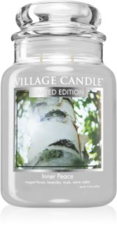 Village Candle Inner Peace vela perfumada (Glass Lid)