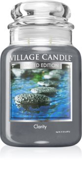 Village Candle Clarity illatos gyertya  (Glass Lid)