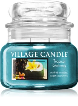 Village Candle Tropical Gateway Tuoksukynttilä (Glass Lid)