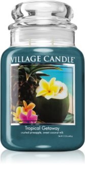 Village Candle Tropical Gateway vonná sviečka (Glass Lid)