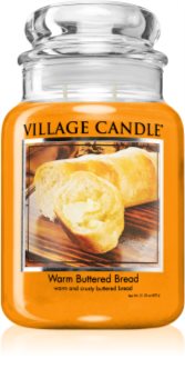 Village Candle Warm Buttered Bread geurkaars (Glass Lid)