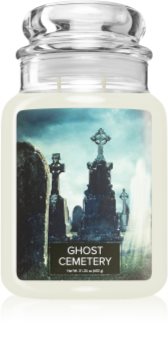Village Candle Ghost Cemetery Duftkerze   (Glass Lid)