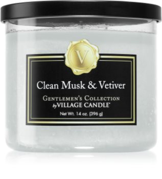 Village Candle Gentlemen's Collection Clean Musk & Vetiver vela perfumada