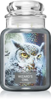 Village Candle Wizard´s owl mirisna svijeća (Glass Lid)