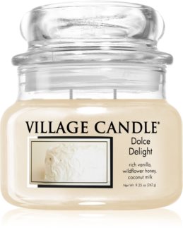 Village Candle Dolce Delight Tuoksukynttilä (Glass Lid)