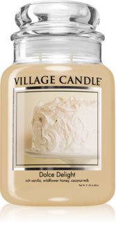 Village Candle Dolce Delight vonná svíčka (Glass Lid)