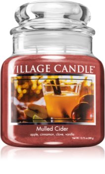 Village Candle Mulled Cider duftlys (Glass Lid)