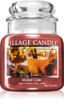 Village Candle Mulled Cider geurkaars (Glass Lid)