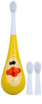 Violife Rockee Quackie escova de dentes para crianças + 2 cabeças substituíveis