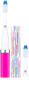Violife Slim Sonic Tickled Pink escova de dentes sónica elétrica com cabeça de reposição