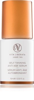 Vita Liberata Luxury Tan Self Tanning Anti Age Serum Itseruskettava Kasvoseerumi Ikääntymistä Estävän Vaikutuksen Kanssa