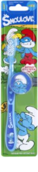 VitalCare The Smurfs zubní kartáček pro děti s cestovní krytkou